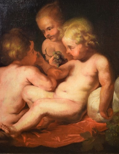 17th century - Putti&#039;s Bacchanal  - P. Paul Rubens School